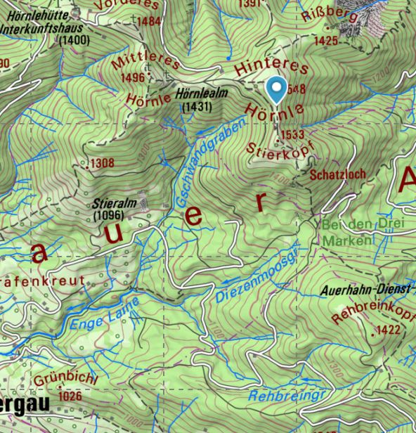Übungsraum BW Pöcking, Hinteres Hörnle
